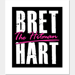 Bret Hart Black Posters and Art